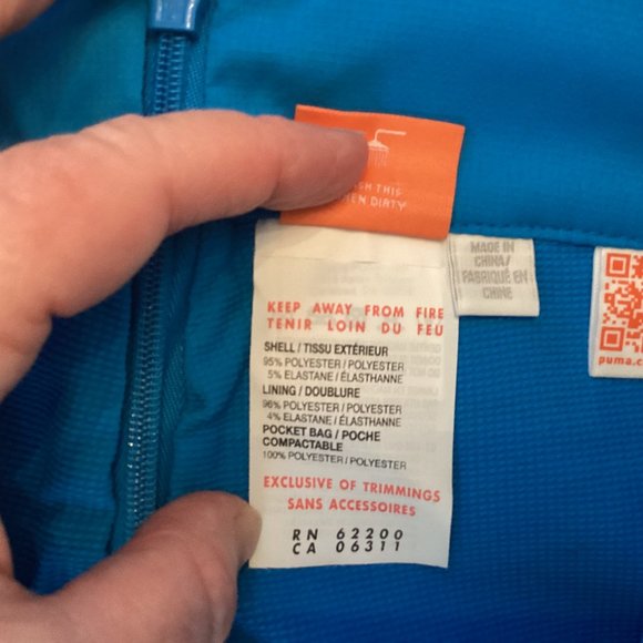 Puma Blue & White Skort Sz 4 - Picture 6 of 6